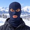 Thickened 3-hole Pullover Cap Solid Color Mask Neck Hat New Cycling Balaclava Hats  Bicycle