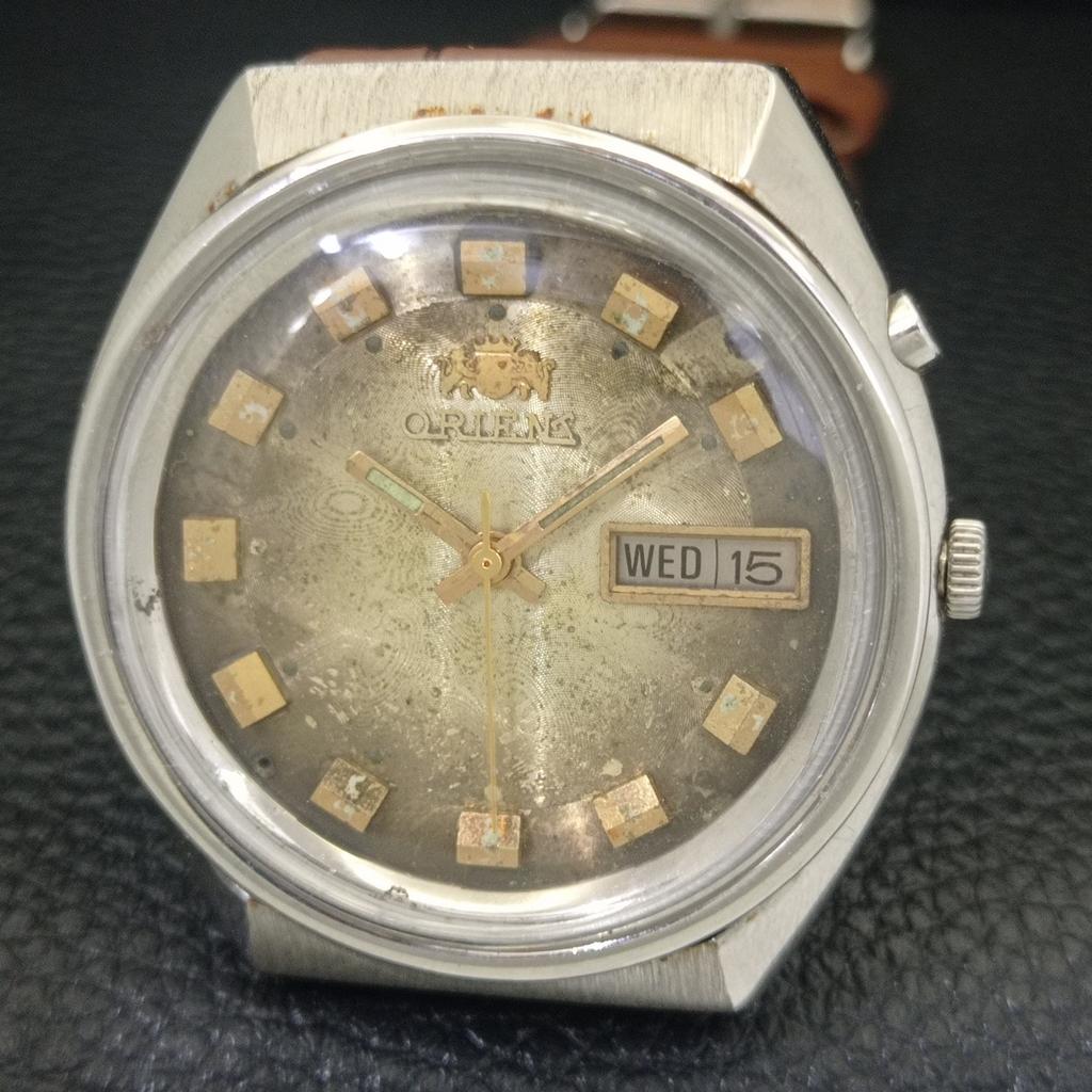 Orient АВТОМАТИЧЕСКИЕ ЯПОНСКИЕ МУЖСКИЕ ВИНТАЖНЫЕ ЧАСЫ С ОРИГИНАЛЬНЫМ ЦИФЕРБЛАТОМ a703391-1