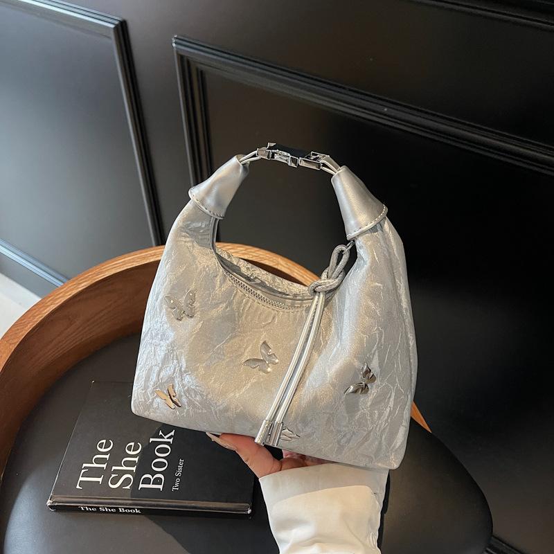 Популярная в этом году весенне-летняя маленькая женская сумка, новая модная универсальная сумка через плечо, на одно плечо, под мышку, ручная, в форме пельменя
