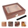Smoking Accessories Cigar Travel Humidor Box Cedar Wood Cigar Humidor Case With Hygrometer Humidifier Transparent Skylight