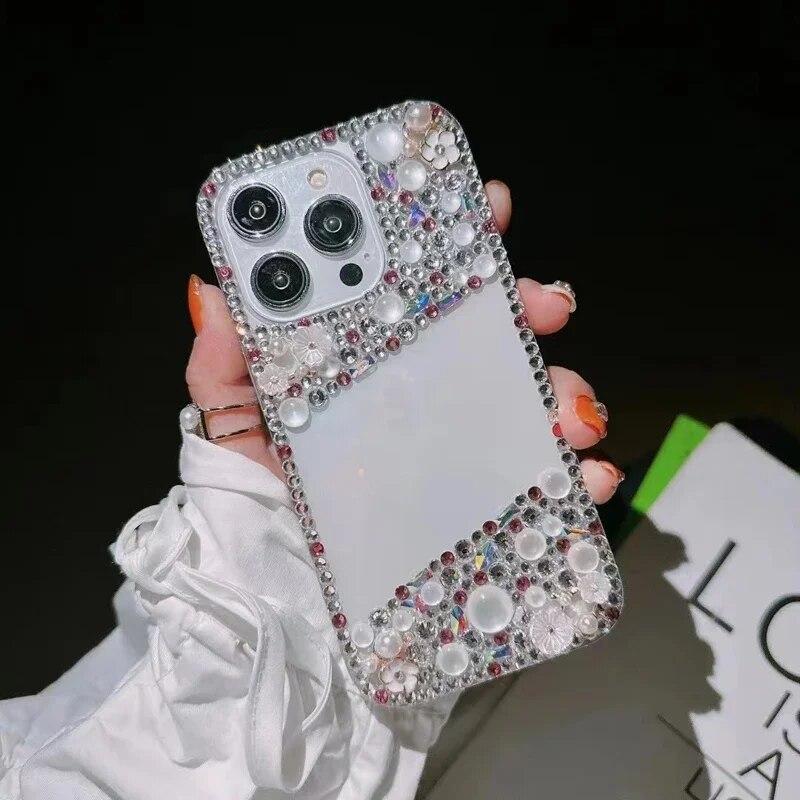 Металлический чехол-держатель с кольцом на палец для iPhone 15 14 13 12 11 Pro Max с блестящим бриллиантом чехол для Samsung S24 S23 S22 Ultra S20 A34 A14 A34 A54 A55 A33 A53