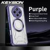 KEYSION Прозрачный магнитный чехол для Redimi 14C Мягкий силикон+ПК Сверхпрочный противоударный чехол для телефона для Xiaomi POCO C75