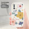 Girls Lovely Slim Cartoon Beautiful Flowers Leather Back Casing PU Leather Cover Phone Case for OPPO Reno Realme OnePlus