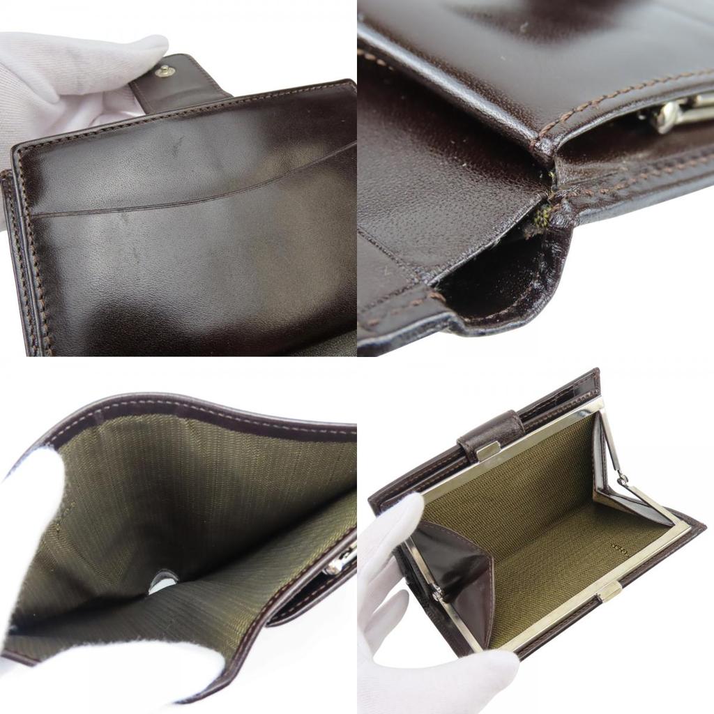 Used FENDI Bifold Wallet Zucca 01692 canvas/leather Brown Gamaguchi