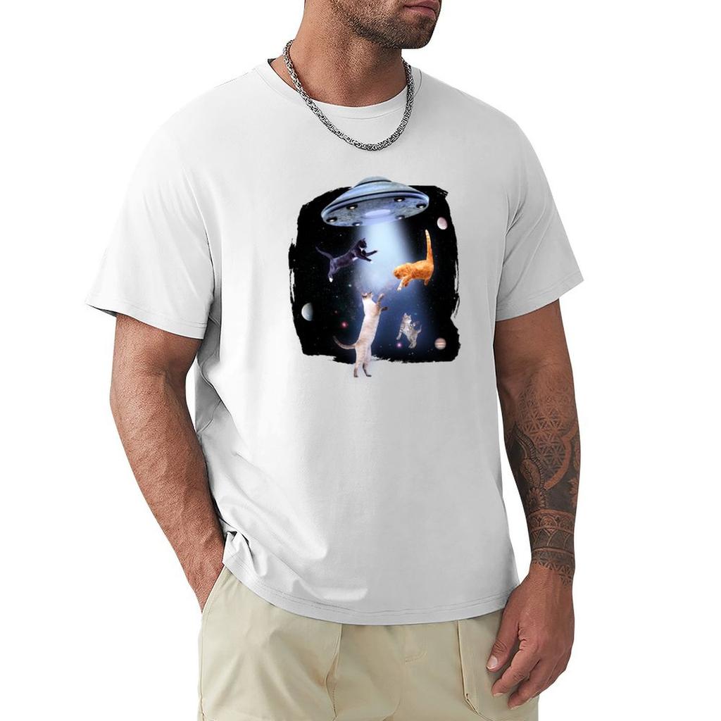 UFO cats TShirt Big and Tall Casual TShirt