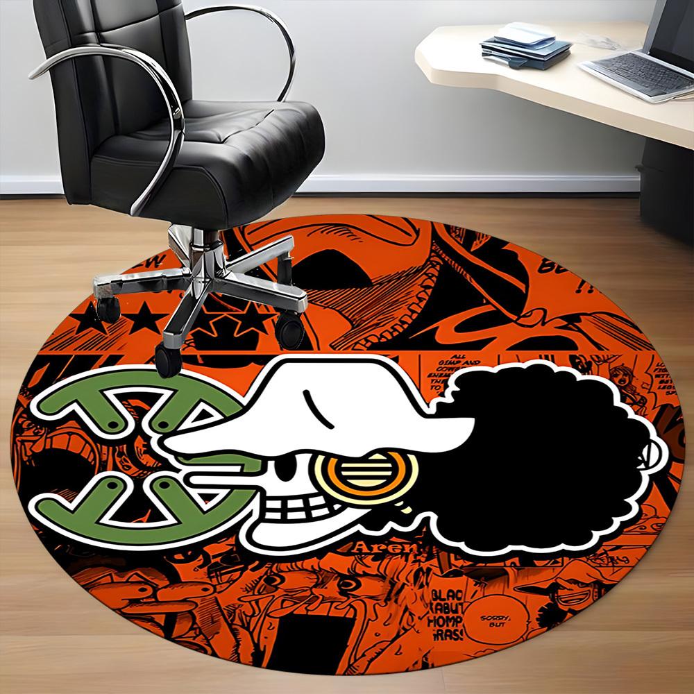 O-One Piece Skull Office Round Area Rug, Under Office Chairs Bedroom Living Room Home Decor a1022122