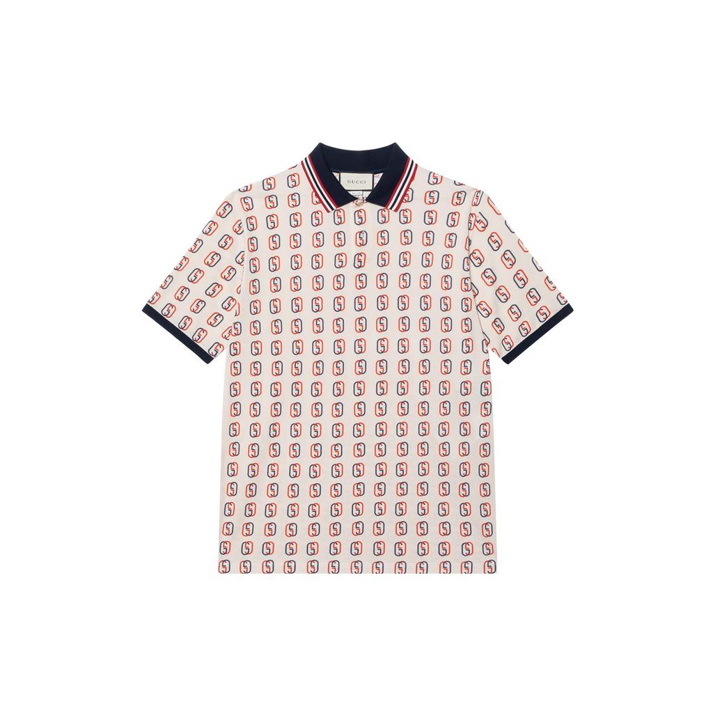 Gucci Мужские рубашки-поло Красный воротник-поло Умеренный 575221-XJBAH-9744