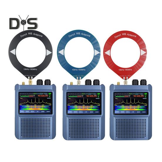 Портативное мини-радио 0,5-108 МГц с 1,9-дюймовым IPS-экраном, карманное мини-радио LSB/USB/AM/FM, вседиапазонный радиоприемник с антенной