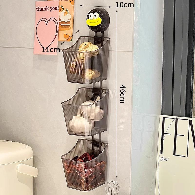 Контейнер для хранения чеснока и имбиря, Кухонный контейнер для хранения, Настенная корзина для хранения, Настенная корзина для хранения, Настенная полка для хранения на кухне