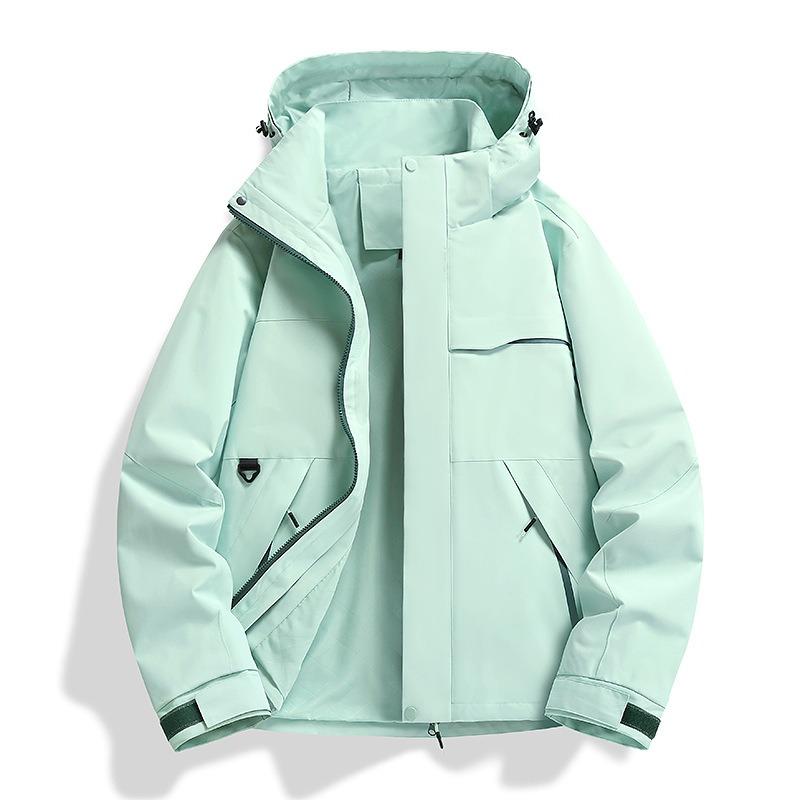 Женская куртка для активного отдыха, костюм для хайкинга, флисовая подкладка, ветрозащитная и водонепроницаемая куртка три-в-одном, мужская, на заказ