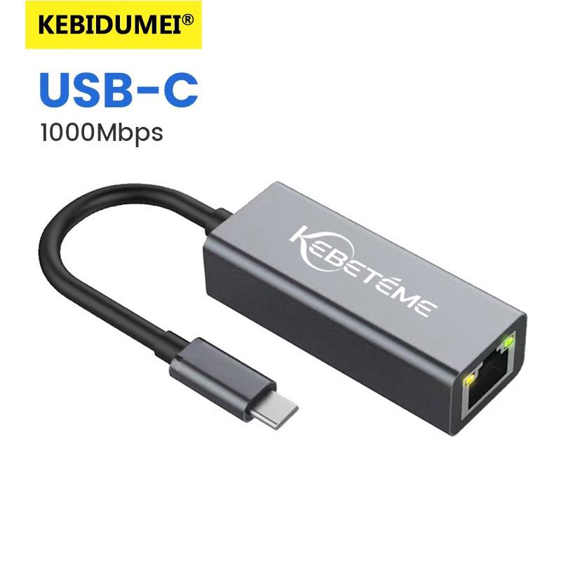 1000Mbps USB 3.0 RJ45 Network Card USB Type C Ethernet Adapter For MacBook PC Windows XP 7 8 10 Android USB Lan Internet Cable 3