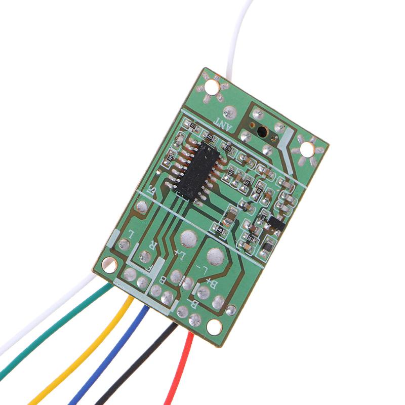 40mhz Transmitter 4ch Remote Receiver Board With Antenna For Diy Rc Car Robot