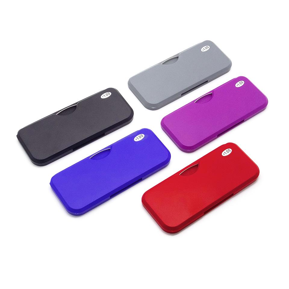 Сверхлегкие бескаркасные очки для чтения в стиле карты с увеличением и пинцетом для пожилых людей