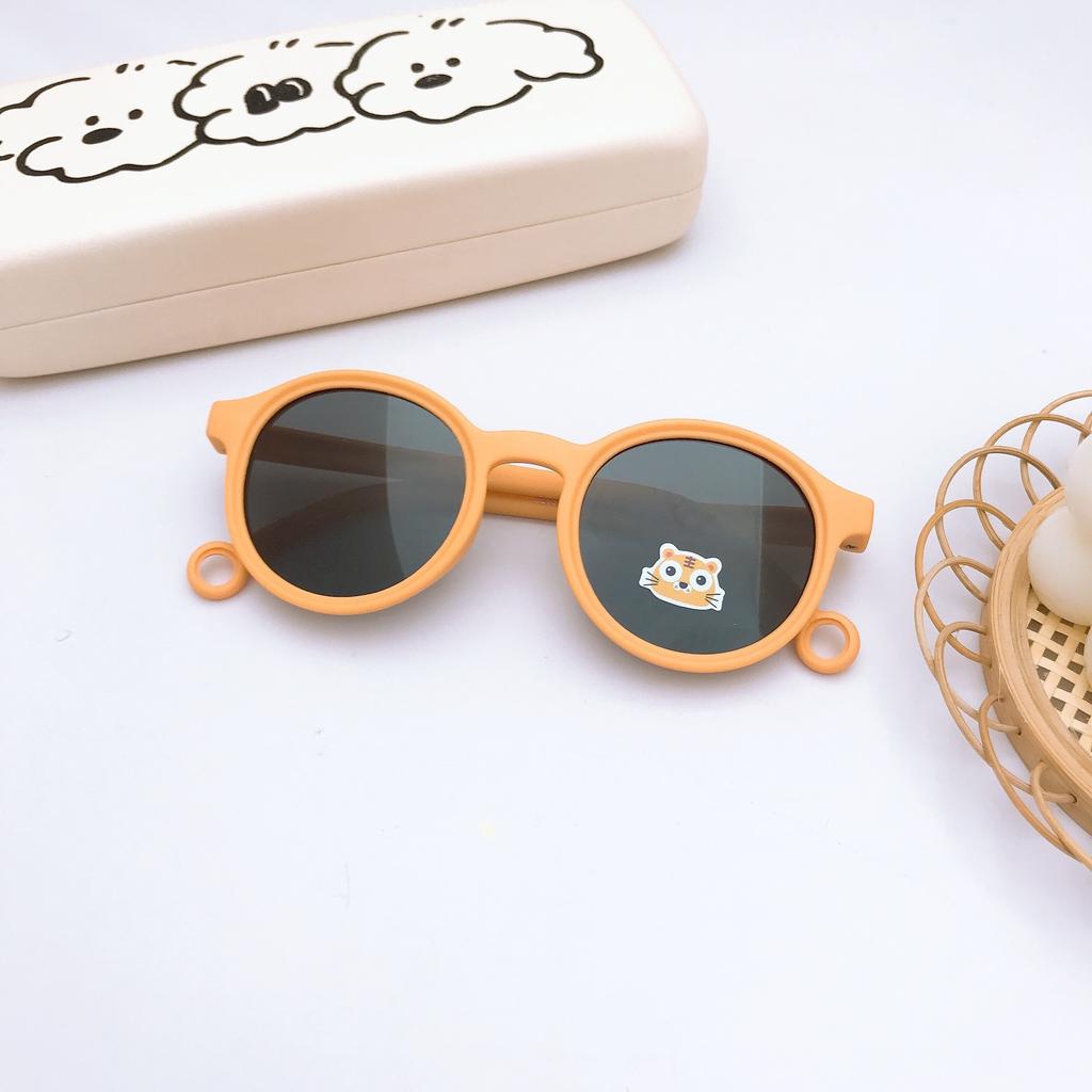 Детские солнцезащитные очки в овальной оправе, трендовые, детские солнцезащитные очки, силиконовые поляризованные очки для мальчиков и девочек