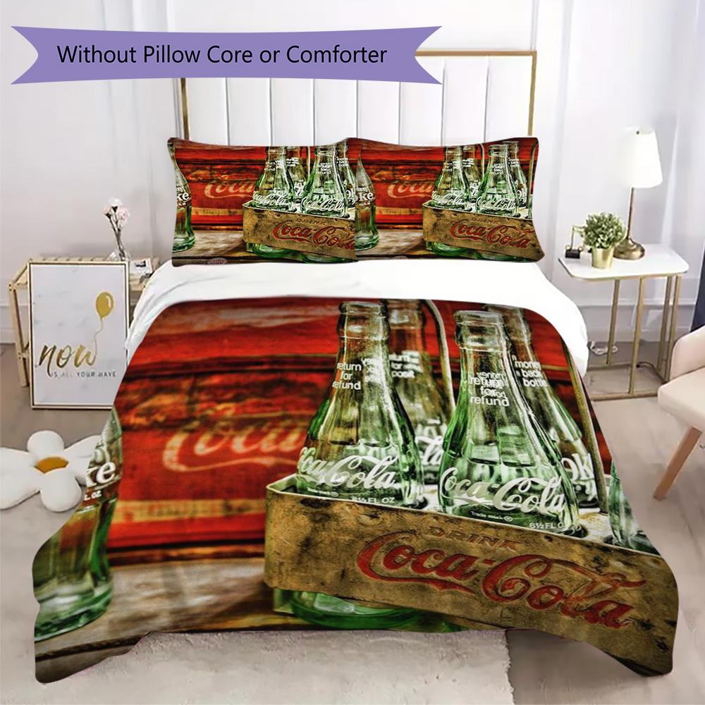 Christmas gift Halloween themed cola beverage Coca Cola provides comfortable bedding covers and pillowcases for home use (without core) K19