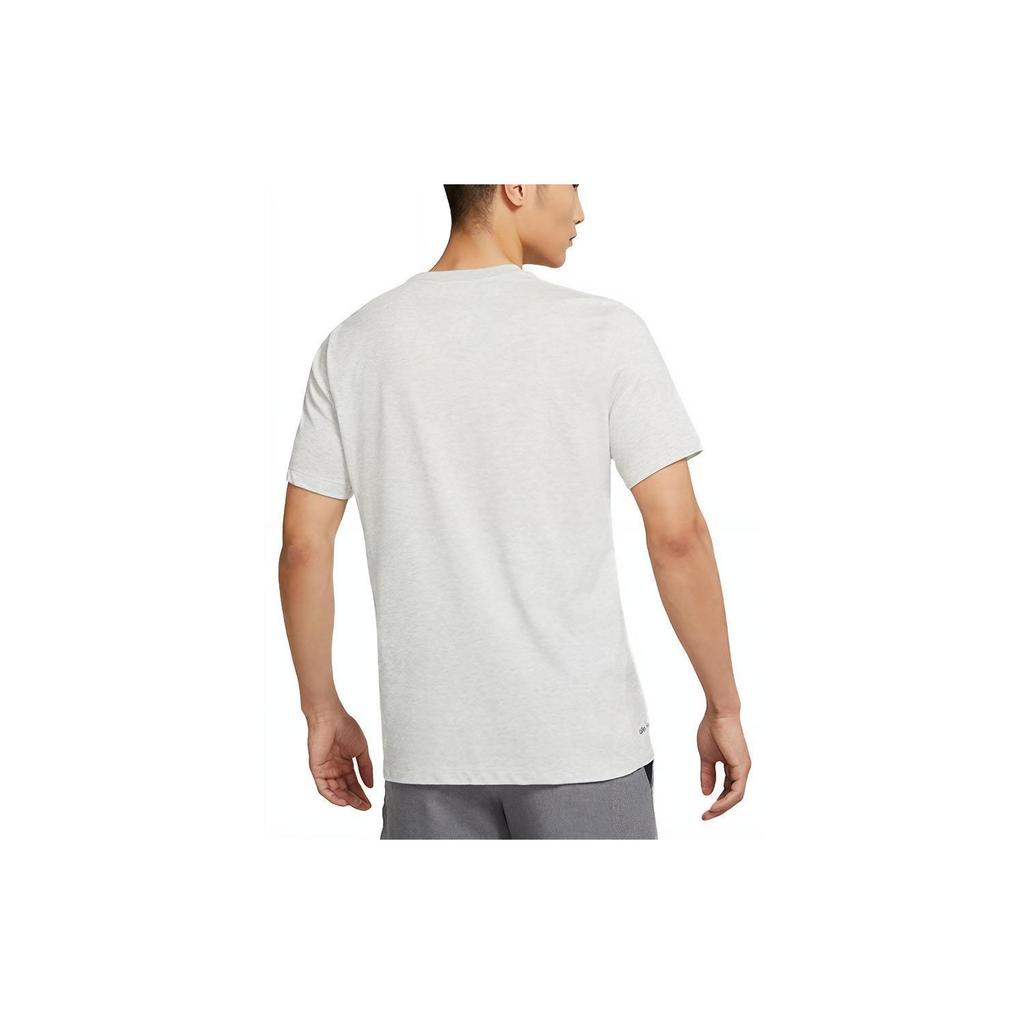 Nike Dri-Fit Training Sports Повседневная футболка с круглым вырезом с короткими рукавами Мужские топы Серый DM3121-050