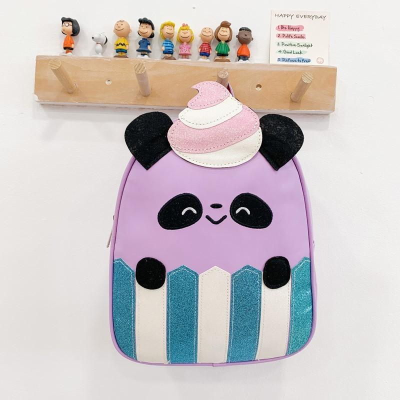 Panda Line Cartoon Girls Toddler Backpack With Fashion Sequins For School Use