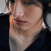 [Серебро 925 пробы] Un.silver.197 / колье с fin anse dew (золото)