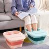 Folding Foot Bath Bucket Silicone Foot Bath Basin Massage Washing Bucket Bathroom Accessories Portable Footbath for Adult Kid