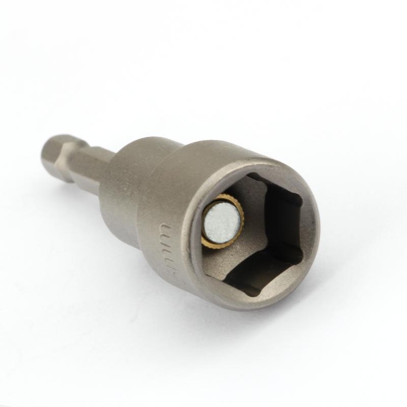 Электрическая магнитная отвертка длиной 65 мм, набор ударных гаечных ключей с шестигранным хвостовиком 1/4 дюйма, метрическая головка гаечного ключа, бита Crv 6-24 мм