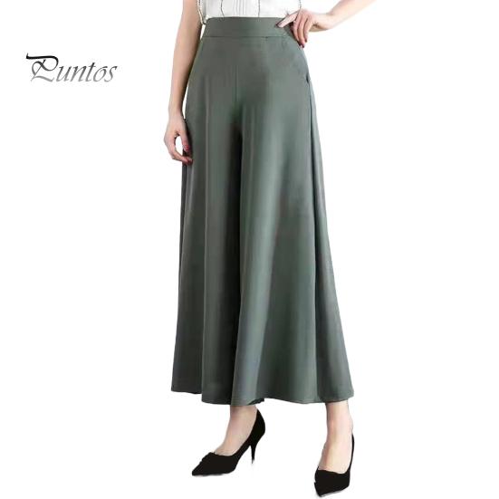 Женские брюки-костюмы, эластичные, с высокой талией, широкие, длинные брюки с карманами, однотонные, повседневные брюки для повседневной носки