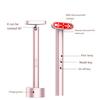 Терапевтическая палочка красного света, массажер для глаз, зарядка через USB, быстрое впитывание, 7-в-1, массажная палочка для ухода за кожей лица и лица