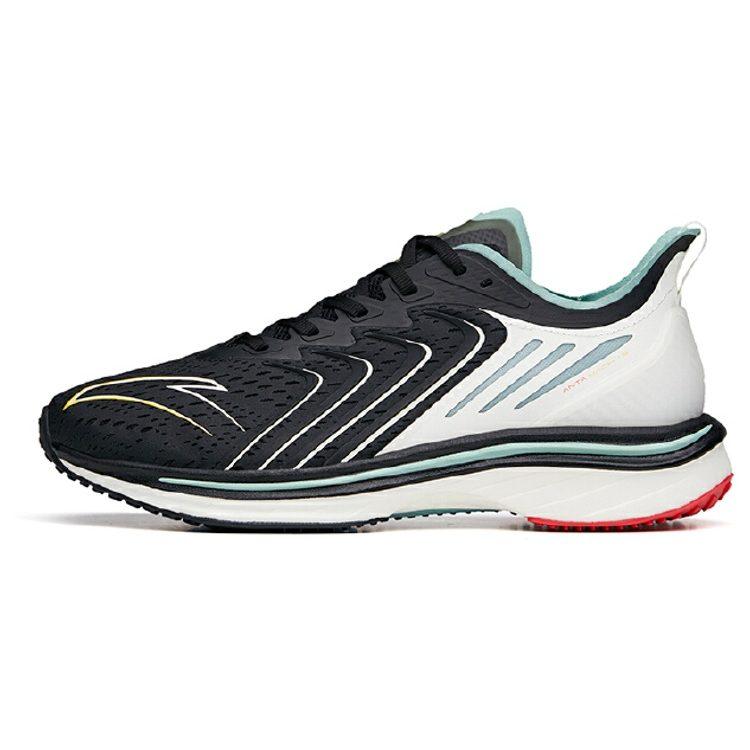 ANTA MACH 1.0 Running Shoes Men's Low Top Black/Green/White 112135562-1