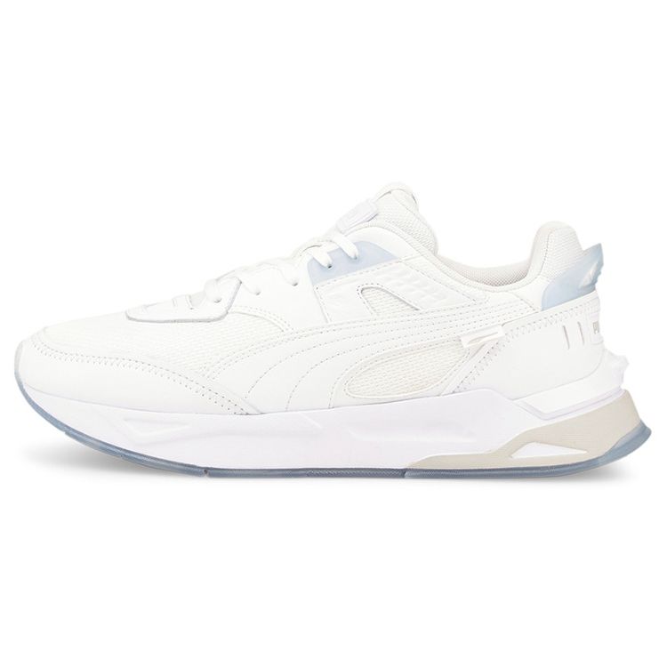 Puma Mirage Sport Contrast Fabric Leather Comfortable Low-Top Lifestyle Sneakers Unisex Sneakers White Blue 383560-01