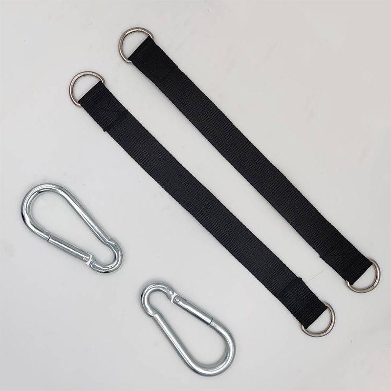 Подвесной ремень 150 кг, Т-образный ремень, веревка для гантелей, штанги, ручки, ремень, ремень для качелей, кольцо с крючком, соединительный ремень