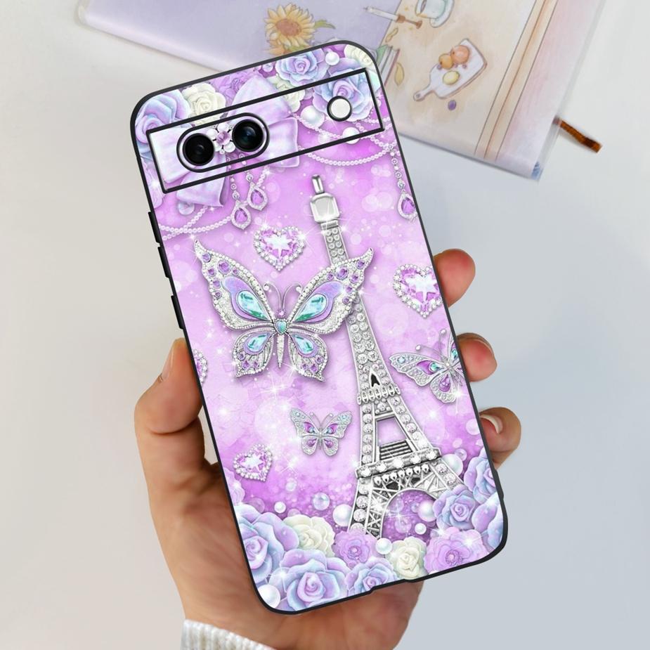 For Google Pixel 8A Case Stylish Painted Cover Soft TPU Shockproof Phone Case For Google Pixel 8 Pro Pixel8A Fundas Coque Bumper