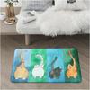 Cat's Sweet Home Pattern Door Rug Dirt Resistant Home Shoe Entry Decorative Carpet Indoor Outdoor Entrance Mat for Living Room