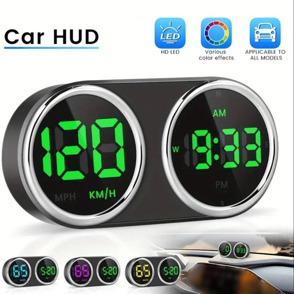 7-цветный GPS-переключатель, автомобильный цифровой спидометр, цифровые часы, измеритель скорости автомобиля, подходит для всех автомобилей