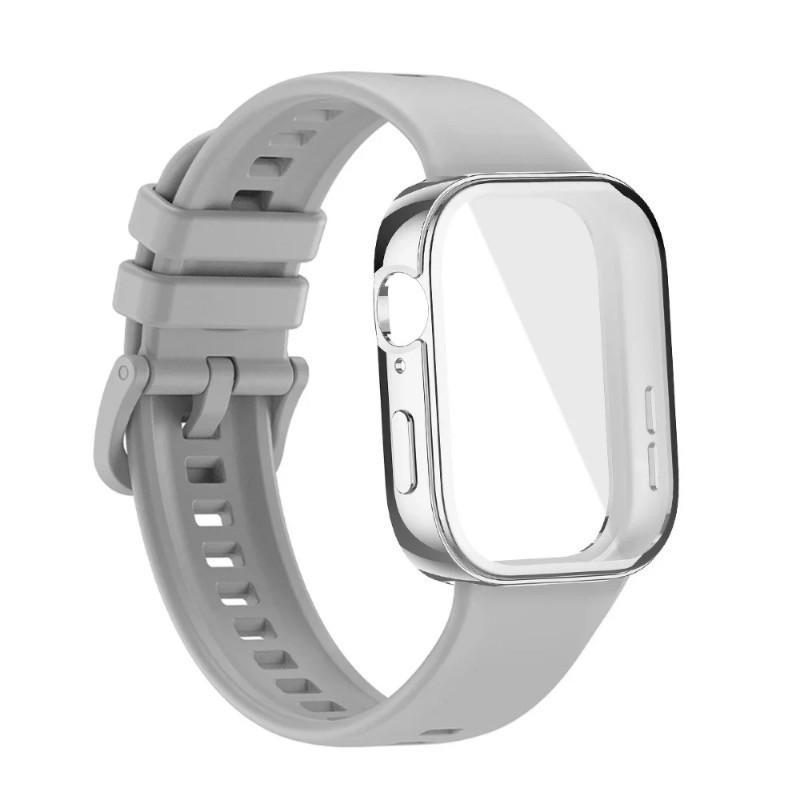 For Huawei Watch Fit 4 Fit 3 Strap Soft Silicone Sport Watchband and TPU Soft Shell Breathable