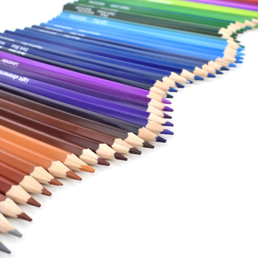 Souyos 72-Color Oil-Based Colored Pencil Set for Coloring and Drawing, with Storage Case and Pencil