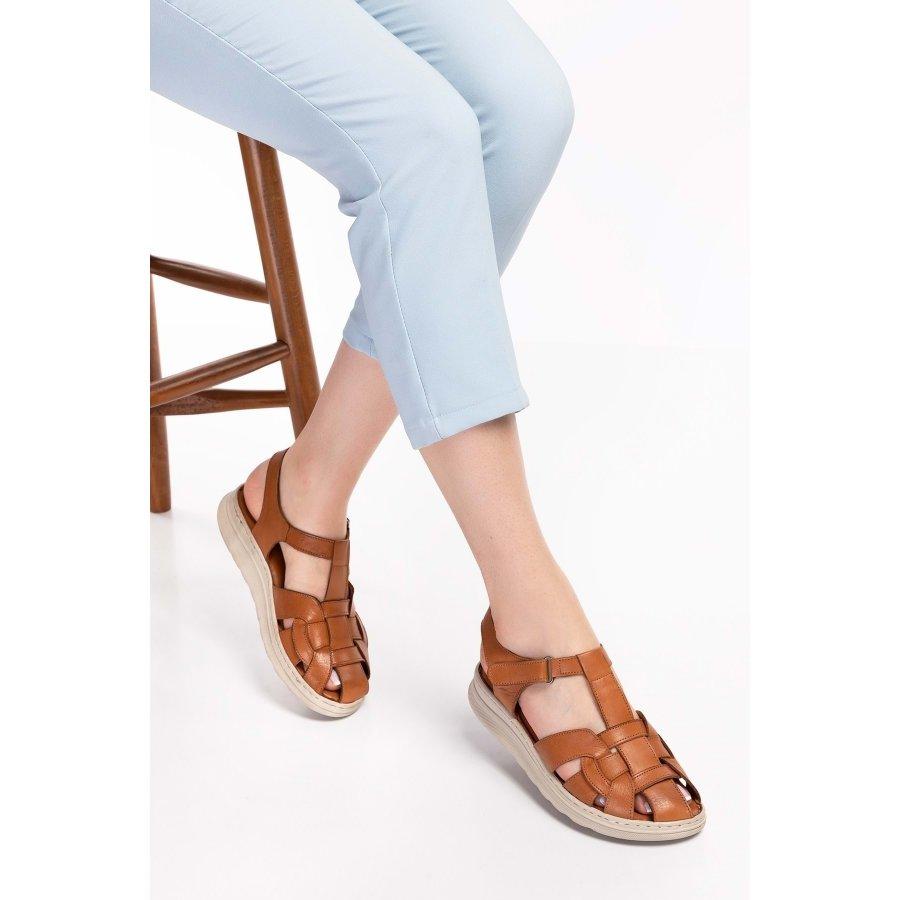 Женские удобные повседневные сандалии из натуральной кожи с мягкой стелькой