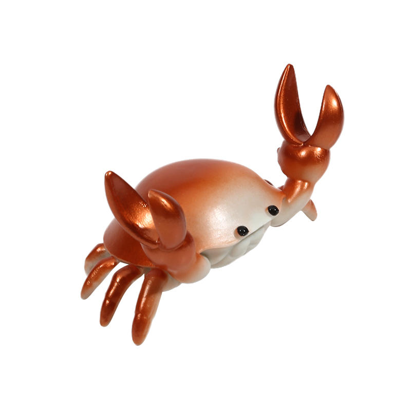 Creative Crab Weightlifting Pen Holder Creative Cute Crab Shelf Cellphone Storage Bracket Storage Rack Crab Model Desktop Ornament