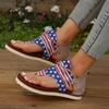 Модные сандалии Женская обувь в продаже Горячая распродажа Большой размер Женская обувь Летние шлепанцы с перемычкой Легкая повседневная обувь
