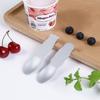 Japan Self-melting Type Ice Cream Spoon Aluminum Creative Cute Small Dessert Scoop Silver Pudding Cake Spoons Tableware