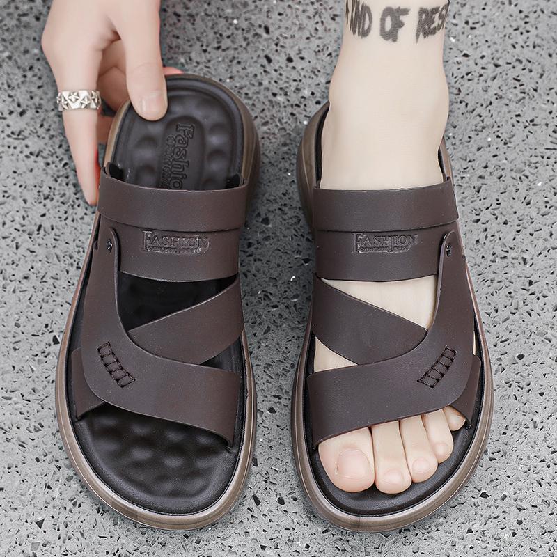 2024 Hot Sale Summer Waterproof Non-Slip Sandals Men's Soft Bottom Wear-Resistant Slippers Dual-Purpose Breathable Sandals Men