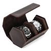 Винтажная коробка для хранения наручных часов из кожи Crazy Horse - Портативный дорожный чехол из натуральной кожи для пар