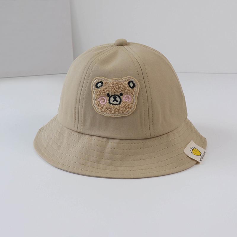 Children's Sunscreen Hat Baby Girls' Fisherman Hat Windproof Hats Sunshade Cute Cartoon Hats