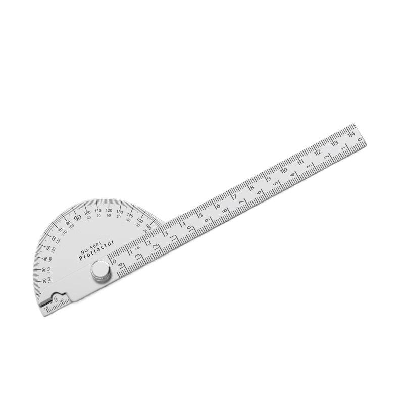 Protractor, Angle Ruler, Indexing Gauge, Stainless Steel Angle Gauge, Angle Ruler 180 Degree Semicircle, Woodworking Angle Ruler