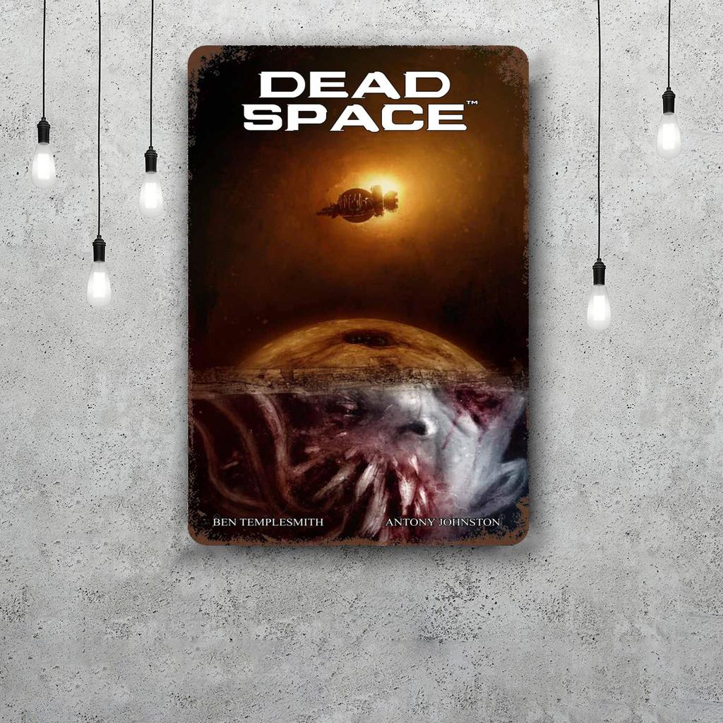 Игра Dead Space Винтажная жестяная табличка Декор для дома Настенный декор Искусство Настенный рисунок Декор для комнаты Декор Ретро Металлическая табличка Постеры для бара