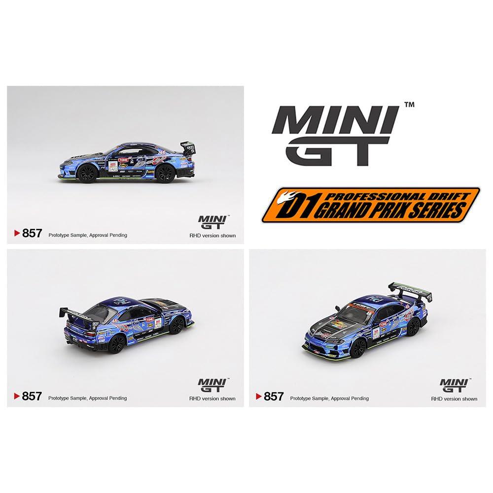 MINI GT Масштаб MiJo TOYS NISSAN SILVIA RACING 2023 D1 GRAND PRIX MiJo Toys Эксклюзив Nissan Silvia RACING 2023 D1 GRAND PRIX 164 - (С15) D-MAX #46
