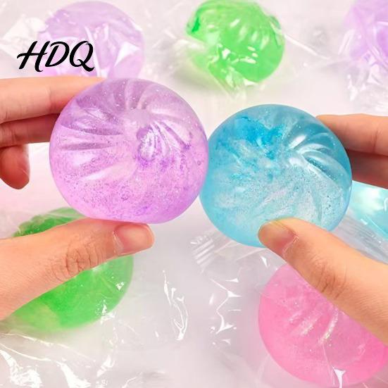 Сенсорная игрушка-антистресс 1/2/4 шт. Прозрачный паровой пирожок Снятие стресса Медленно поднимающийся Маленькая пельмешка Расслабление рук Мягкий шарик из теста Сжимаемый Симулированный