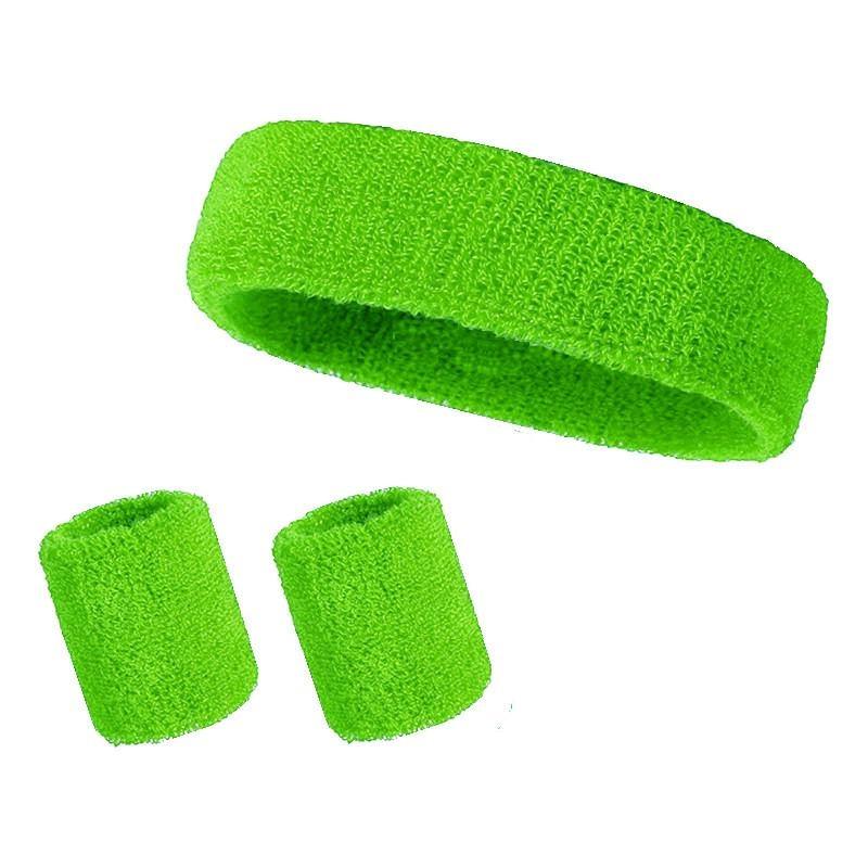 Sports Headband and Wrist Strap 3-piece Set, Sports Football Sweat Absorber, Girl's Headband and Wrist Sweatband