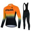 Men Women Cycling Jersey Set Long Sleeve Quick Dry Breathable Bib Kit Team Edition Customizable Design