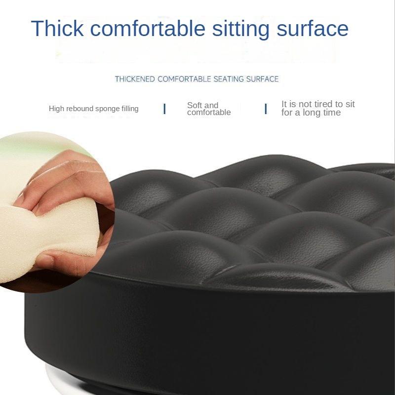 Утолщенная рама Круглый шкив Табурет Портативный Низкий Вращающийся стул Инструмент Бытовой Мобильный Универсальный Табурет на колесиках