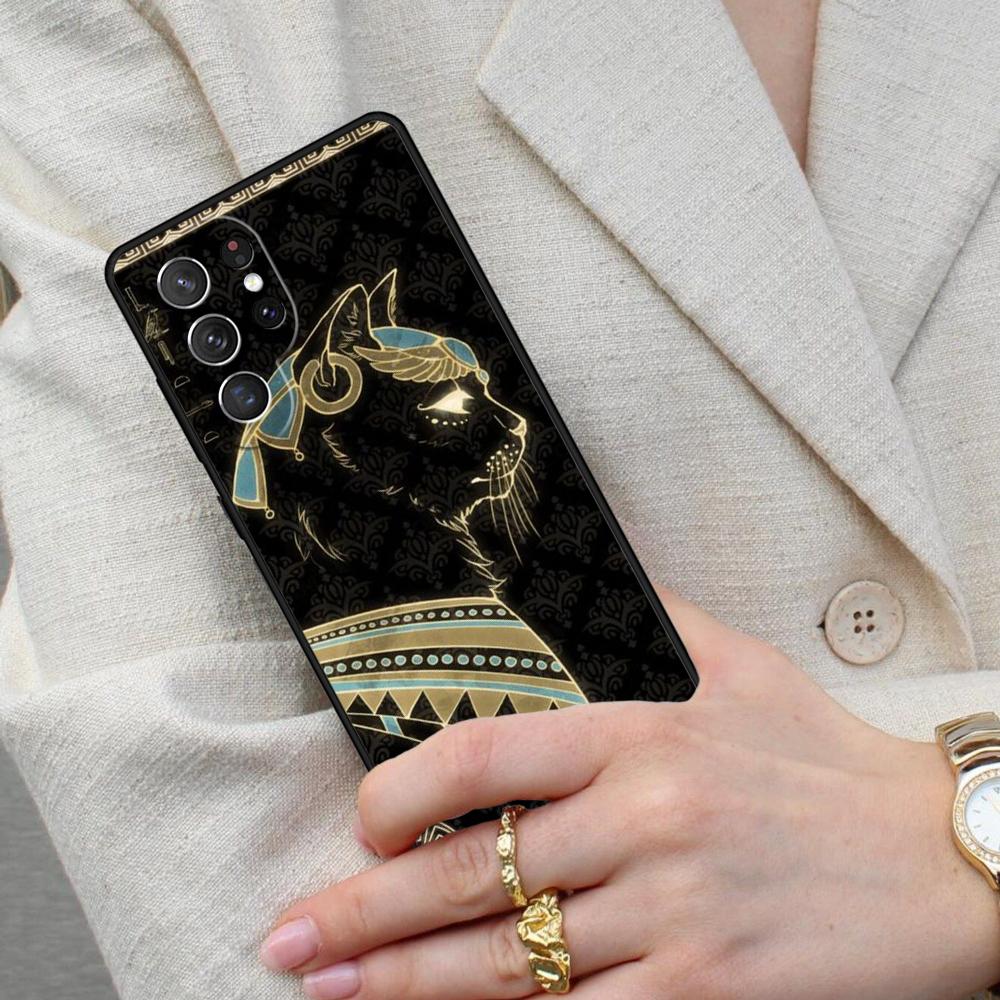 Egypt Nefertiti Anubis SOFT Cell Phone Case for Samsung Galaxy S26 Ultra S25 S24 S23 S22 S21 S20 Note10 Cover