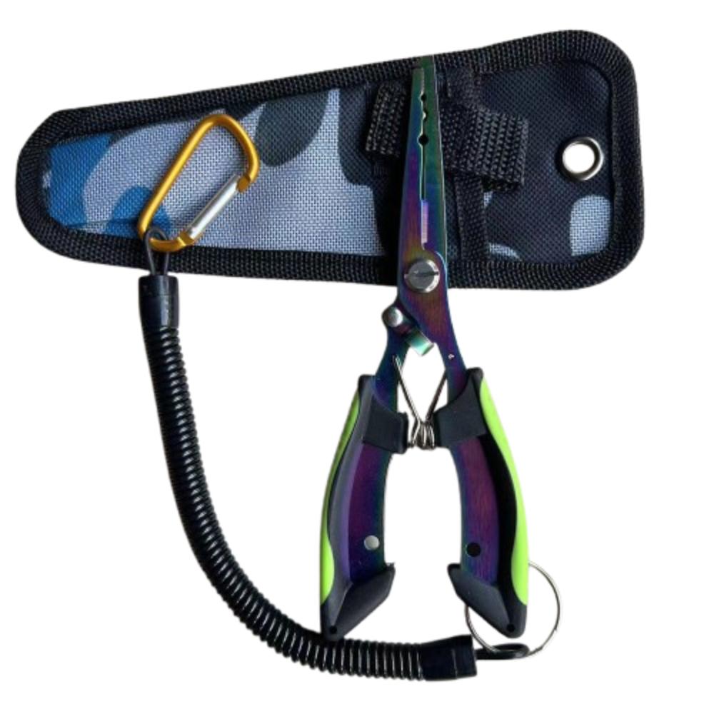 1 Set Split Ring Opener Fishing Pliers Portable Fishing Line Cutter Angling Helper